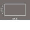 Montážní rám MR124 30x60 Rám, pro přisazenou montáž LED panelů rozměru 295x595mm, materiál hliník, povrch hliník, rozměr rámu 300x600x50mm, DIY šroubovací, rozložený náhled 1