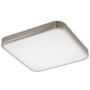 MANILVA 1 VÝPRODEJ Stropní svítidlo, základna kov, povrch chrom, difuzor plast opál, LED 16W, teplá 3000K, 1500lm, 230V, do koupelny IP44, tř.1, rozměry 290x290x70mm náhled 2