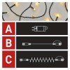 VR BASIC TR 100 LED studená svítí stále IP44, 10m VÝPRODEJ Spojovatelný vnitřní/venkovní vánoční řetěz, 100 LED studená, svítí stále, svítící část l=10m, rozteč 0,1m, časovač 6h/18h, vč trafa 230V/30V, max 800 LED, IP44, prodluž kabel černá 5m náhled 7