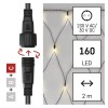 VT BASIC 140 LED, síť, bílá, svítí stále, 2x1,5m VÝPRODEJ Spojovatelný vnitřní/venkovní vánoční síť, 140 LED, studená, svítí stále, svítící část 2x1,5m, IP44, kabel černá, trafo SAMOSTANĚ náhled 6