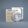 SAUNA 1, 1x60W, E27, ta=125°C, IP34 Svítidlo se zvýšenou tepelnou odolností max. ta=125°C do sauny, základna plast, sklo prismatické, pro žárovku 1x60W, E27, 230V, IP34, tř.2, 250x250x70mm +dřevěná mřížka,+box pro vestavění náhled 1