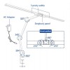 ADMIN 3S, 24W, CCT Stolní pracovní lampa, hliník, černá, 24W, 1400lm, stmívatelná 5 kroků , CCT nast teplota teplá 3000K - denní 6500 K, Ra >92, vč. adaptéru 230V/24V, IP20, rozměry v=840mm, l=950mm, úchyt svěr náhled 8