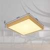 TIBEY Stropní přisazené svítidlo, těleso kov, povrch mosaz, difuzor plast opál, LED 22W, teplá 3000K, 2350lm, 230V, IP20, tř.1, rozměry 350x350x30mm. náhled 2