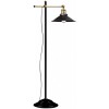 LENIUS Stojací lampa, nastavitelná výška svítidla, těleso kov, povrch černá, detaily v antické mosazi, pro žárovku 1x60W, E27, 230V, IP20, tř.1, rozměry 500x300x1550mm, vč vypínače náhled 1