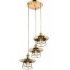 VIEJO VÝPRODEJ Závěsné svítidlo, těleso kov, povrch antická bronzová, kryt kovová černá mřížka, pro žárovku 3x60W, E27, 230V, IP20, tř.1, rozměry d=330mm, vč závěsu l=1550mm lze zkrátit náhled 6