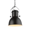 KUTUM Závěsné svítidlo, základna a stínítko kov, povrch vnější černá, vnitřní bílá, pro žárovku 1x40W, E27, 230V, IP20, tř.1, rozměry d=270mm, vč závěsu h=1200mm lze zkrátit náhled 1