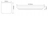 DORI Stropní, přisazené, venkovní svítidlo, základna plast stříbrná, difuzor plast opál, LED 24W, teplá 3000K, 1900lm, 230V, IP54, tř.2, rozměry 330x330x68mm. náhled 2
