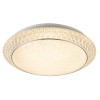 RONJA Stropní, přisazené svítidlo, základna kov, povrch bílá, krycí plast transp s plast krystaly, LED 40W, 2090lm, nastav teplota 3000K-4000K-6000K, 230V, IP20, tř.1, d=510mm, h=120mm, vč dálk ovl náhled 2