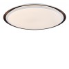 XAVER Stropní svítidlo, těleso kov povrch bílá a plast černá, dif plast opál, LED 40W, 4400lm, Tuya CCT nastav. teplota teplá 3000K - denní 6500K, stmív, RGB, 230V, Ra80, IP20, rozměry d=560mm, h=85mm. náhled 3