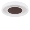 GOFFI LED 1x40W/75W Přisazené stropní svítidlo, těleso kov, bílá mat/hnědá mat, difuzor plast opál, LED 1x40W, 4000lm/2400lm, CCT pomocí dálk.ovl, 230V, IP20, tř.2, rozměry 95x495mm náhled 2