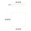 LASSY 48W TUYA-W, CCT Stropní svítidlo, difuzor plast opál, dekor chrom, LED 48W, 4400lm, dálk ovl. (včetně), nebo telefon TUYA WiFi, stmívatelné, CCT nast teplota3000K-6400K , Ra80, 230V, IP20, 495x495x80mm. náhled 3