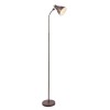 GIORGIO E14 1X40W STOJACÍ VÝPRODEJ Stojací lampa, flexibilní rameno, husí krk, těleso kov, povrch rezavá, kryt kov vnější rezavá, vnitřní bílá, imitace opotřebení, pro žár 1x40W, E14, 230V, IP20, tř.2, 460x1670mm,  náhled 2