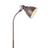 GIORGIO E14 1X40W STOJACÍ VÝPRODEJ Stojací lampa, flexibilní rameno, husí krk, těleso kov, povrch rezavá, kryt kov vnější rezavá, vnitřní bílá, imitace opotřebení, pro žár 1x40W, E14, 230V, IP20, tř.2, 460x1670mm,  náhled 4