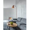 GIORGIO E14 1X40W STOJACÍ VÝPRODEJ Stojací lampa, flexibilní rameno, husí krk, těleso kov, povrch rezavá, kryt kov vnější rezavá, vnitřní bílá, imitace opotřebení, pro žár 1x40W, E14, 230V, IP20, tř.2, 460x1670mm,  náhled 5