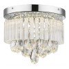 MANILO Stropní, přisazené svítidlo, základna kov, povrch chrom, stínítko ověsy akrylové krystaly, LED 12W, 960lm, neutrální 4000K, 230V, IP20, tř.1, rozměry d=280mm, h=220mm náhled 1