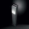 MARTE Sloupkové svítidlo venkovní, těleso hliník, povrch šedočerná antracit, difuzor plast opál, pro žárovku 1x60W, E27, 230V, IP44, tř.1, rozměry š=140mm, v=805mm, h=140mm náhled 4
