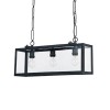 IGOR SP4 Závěsné svítidlo, těleso kov, povrch černá mat, kryt sklo čiré, pro žárovku 4x60W, E27, 230V, IP20, tř.1, rozměry 915x170mm, vč řetězu l=1650mm lze zkrátit náhled 2