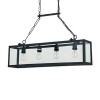 IGOR SP4 Závěsné svítidlo, těleso kov, povrch černá mat, kryt sklo čiré, pro žárovku 4x60W, E27, 230V, IP20, tř.1, rozměry 915x170mm, vč řetězu l=1650mm lze zkrátit náhled 1