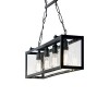 IGOR SP4 Závěsné svítidlo, těleso kov, povrch černá mat, kryt sklo čiré, pro žárovku 4x60W, E27, 230V, IP20, tř.1, rozměry 915x170mm, vč řetězu l=1650mm lze zkrátit náhled 3