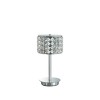 ROMA Stolní dekorativní lampa, základna kov, povrch chrom, difuzor čtvercové křišťály po stranách, pískové sklo ve spodní části, pro žár. 1x40W, G9, 230V, tř.2, IP20, rozměry d=150mm, v=280mm náhled 1