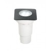 CECI Zemní svítidlo, těleso plast, rámeček černá, difuzor sklo opál, pro LED 1x4,5W GU10, 230V, IP67, tř.2, statická zátěž max 5t, rozměry 90x90x135mm, vč. mont boxu náhled 1