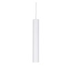 TUBE Závěsné bodové svítidlo, těleso hliník, povrch bílá, LED 11W, 1050lm, teplá 3000K, 230V, IP20, tř.1, rozměry d=60mm, h=400mm, vč závěs kabelu l=2030mm, lze zkrátit. náhled 1