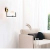 BIRDS Nástěnné svítidlo, základna kov, povrch mosaz a černá, dif sklo opál, pro žárovku 1x15W, G9, 230V, IP20, tř.1, rozměry 130x240x255mm. náhled 3