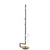 BIRDS Stojací lampa, základna kov, povrch mosaz a černá, dif sklo opál, pro žárovku 5x15W, G9, 230V, IP20, tř.1, rozměry d=300mm, h=1600mm. náhled 1