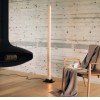 CRAFT Stojací lampa, základna kov, povrch černá, těleso dřevo světlé, difuzor plast opál, LED 26W, 2150lm, teplá 3000K, stmívání, 230V, IP20, rozměry 220x150mm, h=1610mm. náhled 3