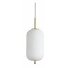 UMILE Závěsné svítidlo, základna kov, povrch zlatá, stínítko sklo opál, LED 20W, 2050lm, teplá 3000K, 230V, IP20, tř.2, rozměry d=220mm, h=595mm, vč. závěs. kabelu l=2590mm, lze zkrátit. náhled 1