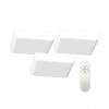 PRACTICO Podhledové svítidlo, 3ka, plast bílá, dif plast opál, LED 24W, 2160lm, dálk ovl, nebo smart tel. TUYA, Matter, Zigbee 3.0, nast teplota CCT nast teplá 2700K-denní 6500K, stmív 230V, IP44, 180x180x27mm náhled 2