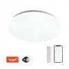 ANCORA Stropní svítidlo, těleso kov, bílá, dif plast opál, LED 36W, 1680lm, smart TUYA, WiFi, dálk ovl. Beacon (souč) nebo mob. tel. CCT nast teplá 2700K-denní 6500K, stmív 230V, d=450mm, h=60mm náhled 1