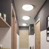 ANCORA Stropní svítidlo, těleso kov, bílá, dif plast opál, LED 36W, 1680lm, smart TUYA, WiFi, dálk ovl. Beacon (souč) nebo mob. tel. CCT nast teplá 2700K-denní 6500K, stmív 230V, d=450mm, h=60mm náhled 3