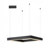 CANTO SLIM Závěsné svítidlo, kov, černá, dif plast opál, LED 60W, 4200lm, smart TUYA, Zigbee 3.0, dálk ovl. (souč.) nebo tel.  CCT nast teplá 2700K-denní 6500K, stmív 230V, 800x800mm, záv lanko l=1500mm náhled 2
