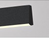 TRIANGOLO Závěsné svítidlo, kov, černá, dif plast opál, LED 28W, 1960lm, smart TUYA, WiFi, dálk ovl. Beacon (souč.) nebo tel.  CCT nast teplá 2700K-denní 6500K, stmív 230V, 1250x40mm, záv l=1500mm náhled 2