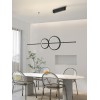 RONDAS Závěsné svítidlo, kov, černá, dif plast opál, LED 56W, 3920lm, smart TUYA, WiFi, dálk ovl. (souč.) nebo tel.  CCT nast teplá 2700K-denní 6500K, stmív 230V, 1313x60mm, záv l=1500mm, lze zkr. náhled 5