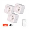 SMART zásuvka Zásuvkový adaptér plast bílá, SADA 3ks, 230V, 16A, IP20, fce zap/vyp, ovládání smart systémem Tuya WiFi, rozměry 55x55x75mm. náhled 1