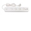 LITE Prodlužovací přívod, bílá, smart TUYA, WiFi, 1× vidlice typu E/F, 4× zásuvka typu E, 3× USB-A, 1x USB-C, 230V, IP20, délka kabelu l=1,5m. náhled 1