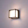 LITE CUBE Nástěnné venkovní svítidlo, kov, černá, dif  plast opál, LED 15W, 900lm, Tuya, WiFi, dálk ovl nebo smart telefon nast teplota CCT teplá 2700K - denní 6500K, stmív, RGB, 160x160x120mm. náhled 2