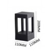 LITE CUBE Sloupkové venkovní svítidlo, kov, černá, difuzor plast LED 10W, 800lm, dálk ovl nebo smart telefon Tuya, WiFi, nast teplota CCT teplá 2700K - denní 6500K, stmív, RGB, 230V, IP67, 110x110x200mm. náhled 2