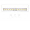 CABINET Svítidlo s magnetickým senzorem pohybu, základna kov, povrch bílá, difuzor plast opál, LED 0,8W, 50lm, neutrální 4000K, baterie 3,7V, IP20, rozměry 118x29x12mm, micro USB napájení. náhled 1