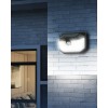 SIDE Nástěnné venkovní svítidlo, PIR senzor, záběr 220°, dosah 4-6m, čas 15s-25s, povrch černá, LED 4W, 300lm, denní 6500K, IP65, rozměry 135x9x58mm, napájení solární panel. náhled 4