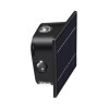 WALL Nástěnné venkovní solární svítidlo, plast černá, LED 2W, teplá 3000K/denní 6000K, baterie 3,2 V/1300mAh, svícení cca 8-10hod, IP54, rozměry 131x131x70mm, soumrakový senzor večer roszvítí, ráno zhasne náhled 2