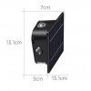 WALL Nástěnné venkovní solární svítidlo, plast černá, LED 2W, teplá 3000K/denní 6000K, baterie 3,2 V/1300mAh, svícení cca 8-10hod, IP54, rozměry 131x131x70mm, soumrakový senzor večer roszvítí, ráno zhasne náhled 4