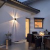 WALL Nástěnné venkovní solární svítidlo, plast černá, LED 2W, teplá 3000K/denní 6000K, baterie 3,2 V/1300mAh, svícení cca 8-10hod, IP54, rozměry 131x131x70mm, soumrakový senzor večer roszvítí, ráno zhasne náhled 5