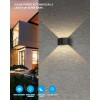 WALL Nástěnné venkovní solární svítidlo, těleso plast černá, LED 2W, teplá 3000K, baterie 3,2 V/1300mAh, svícení cca 8-10hod, IP54, rozměry 155x100x92mm, soumrakový senzor večer roszvítí, ráno zhasne náhled 2