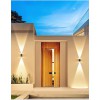 WALL Nástěnné venkovní solární svítidlo, těleso plast černá, LED 2W, teplá 3000K, baterie 3,2 V/1300mAh, svícení cca 8-10hod, IP54, rozměry 120x155x83mm, soumrakový senzor večer roszvítí, ráno zhasne náhled 4