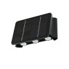 WALL Nástěnné venkovní solární svítidlo, těleso plast černá, LED 2W, teplá 3000K, baterie 3,2 V/1300mAh, svícení cca 8-10hod, IP54, rozměry 170x110x85mm, soumrakový senzor večer roszvítí, ráno zhasne náhled 1