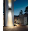 WALL Nástěnné venkovní solární svítidlo, těleso plast černá, LED 2W, teplá 3000K, baterie 3,2 V/1300mAh, svícení cca 8-10hod, IP54, rozměry 170x110x85mm, soumrakový senzor večer roszvítí, ráno zhasne náhled 4