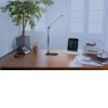 HERON Stolní lampa, těleso plast, šedá, LED 8,5W, 504lm, dotyk. CCT nastav teplota 2900K- denní 6000K, stmív., 12V, IP20, 183x140x430mm, bezdrátové nabíjení telefonu USB Qi 10W, USB port náhled 4